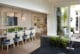 luxury dining room and patio entrance interior design from belgravia townhouse