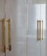 bespoke gold door handles for white closet interior design from chelsea grand house project