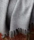 grey wool blanket accessory for luxury interior bedroom design