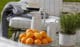 orange fruit bowl luxury tabletop accessory for modern living room interior design